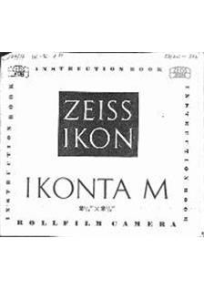 Zeiss Ikon Ikonta 3 -Series manual. Camera Instructions.